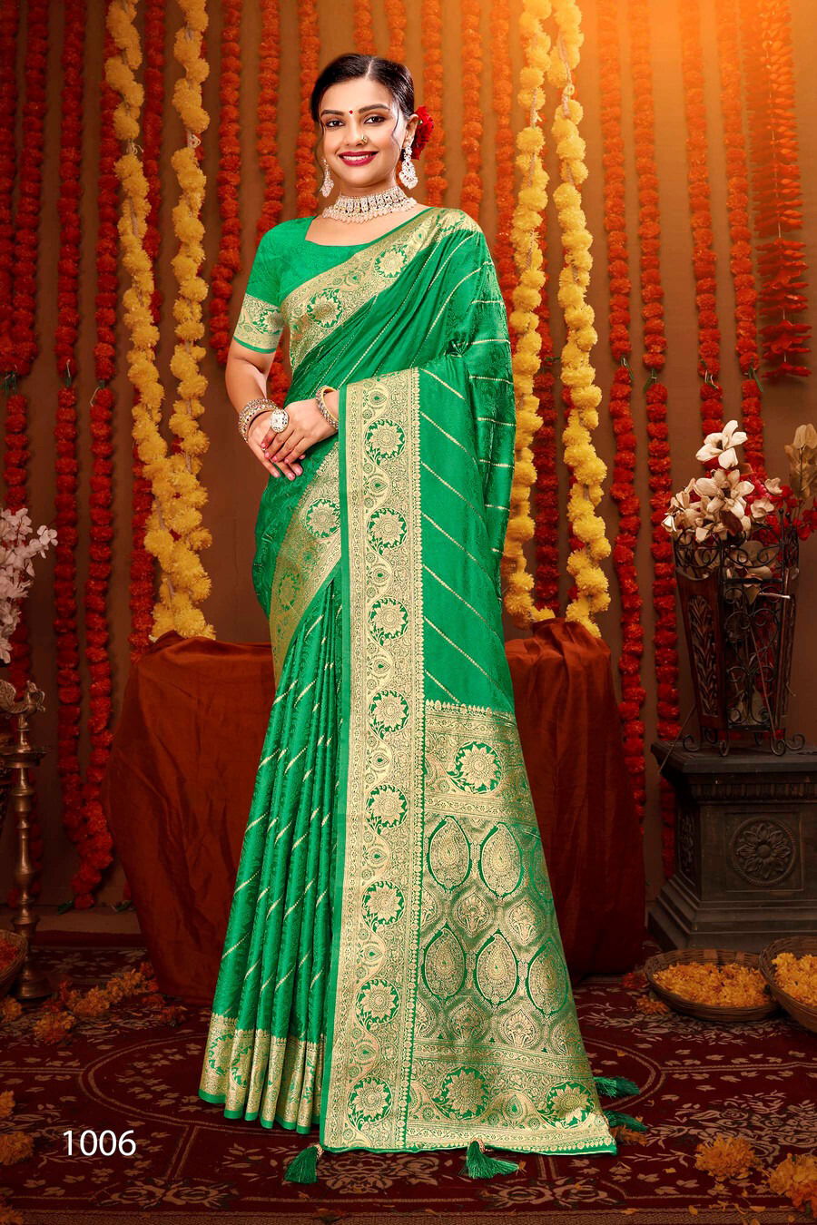 Milan Satin Silk Vol 1 By Saroj Satin Silk Sarees Wholesale Price In Surat